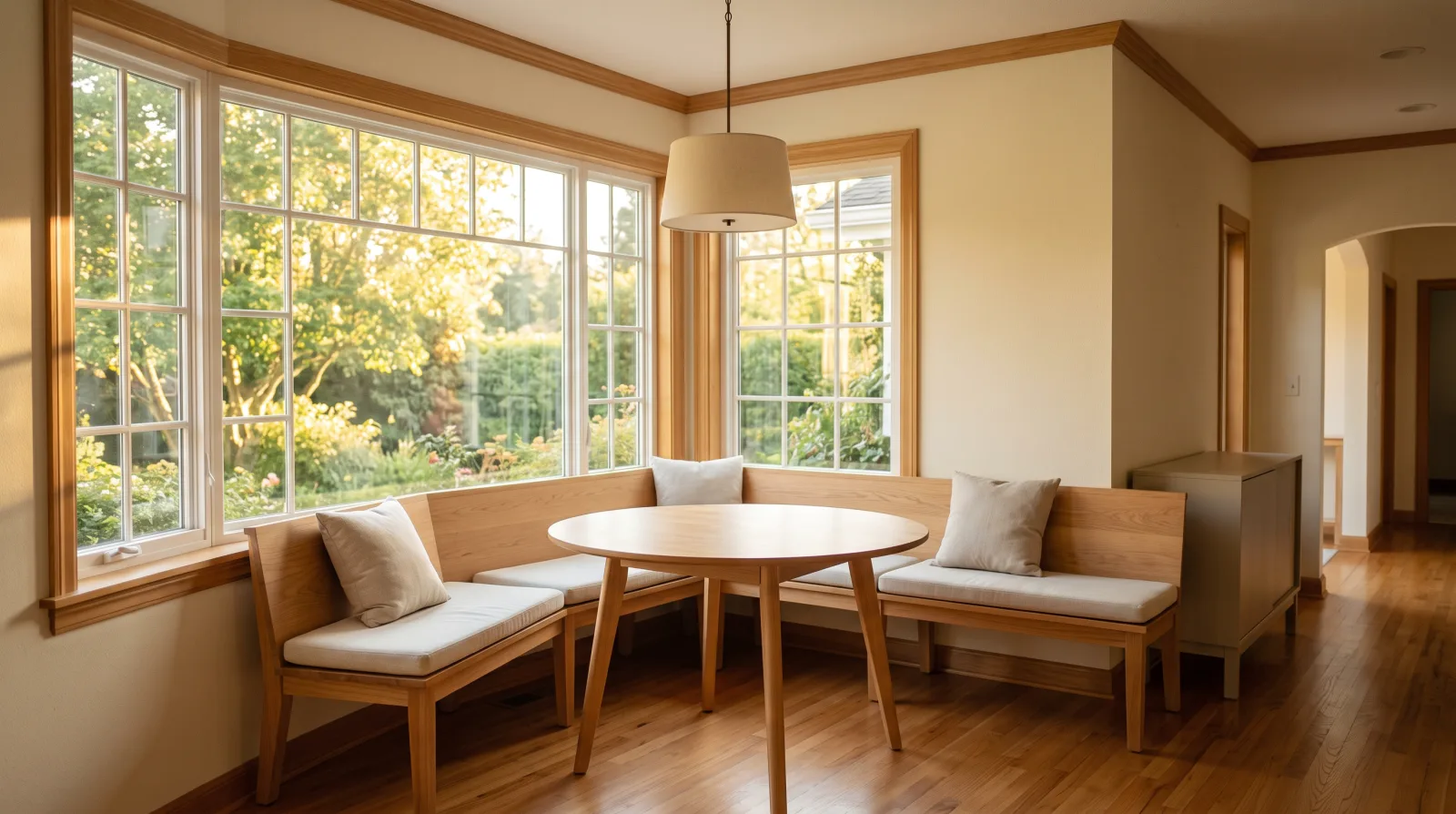 An empty, tidy room prepared for a private estate valuation consultation